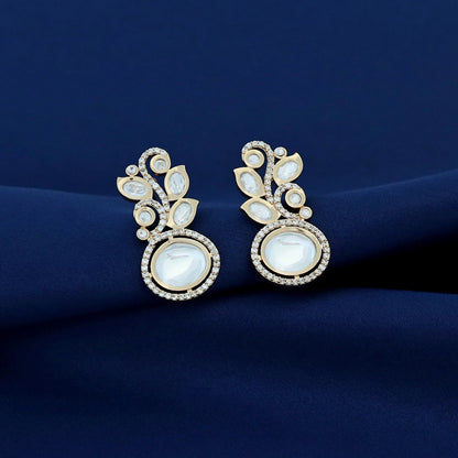 Apeksha Leafy Kundan Earring