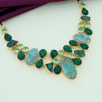 Aqua Green Stone Necklace