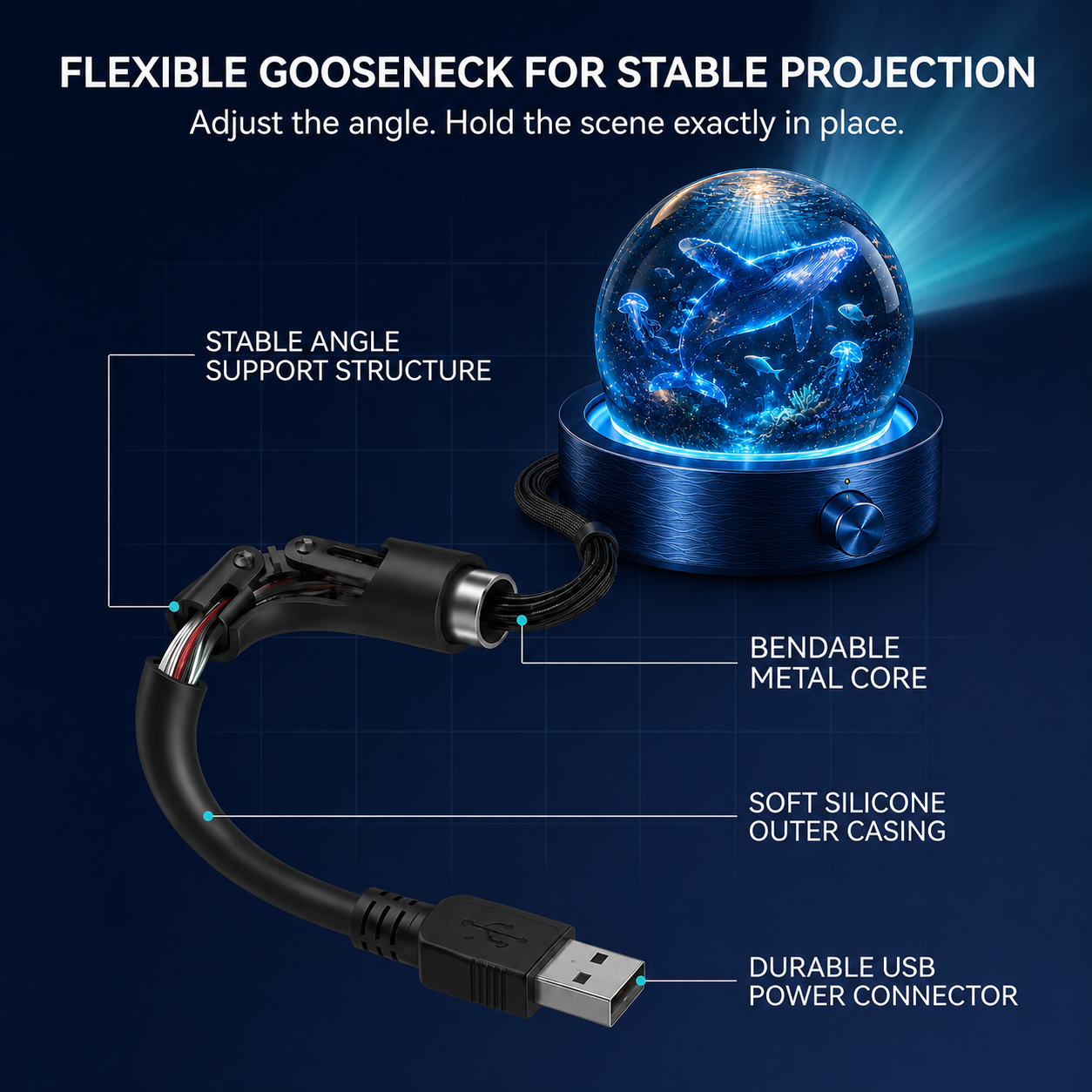 BVJ® Night Light Projector - Smart Holographic Star Projector