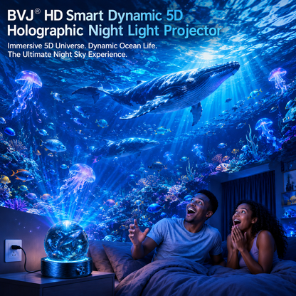 BVJ® Night Light Projector - Smart Holographic Star Projector