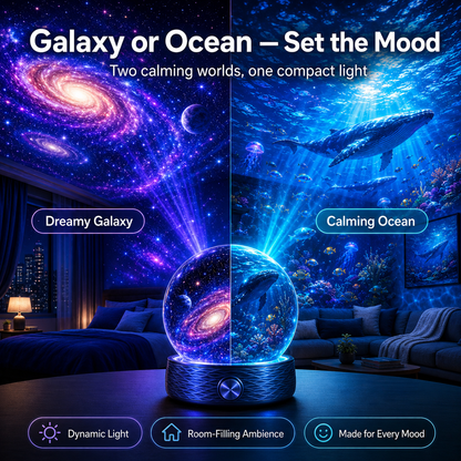 BVJ® Night Light Projector - Smart Holographic Star Projector