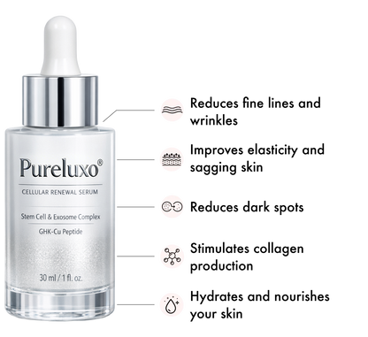 𝑷𝒖𝒓𝒆𝒍𝒖𝒙𝒐® Stem Cell–Inspired & GHK-Cu Powered Wrinkle-Refining Serum（Advanced Anti-Aging for Timeless, Radiant Skin)
