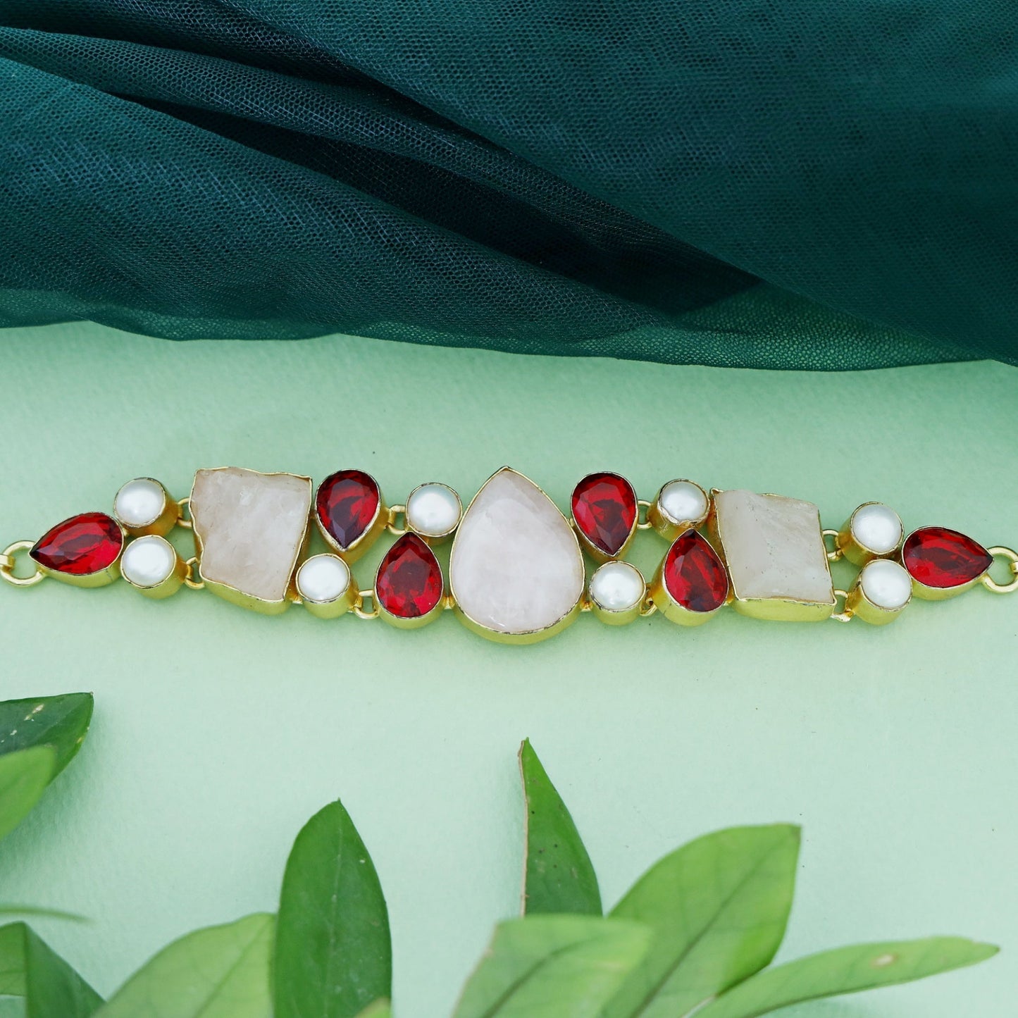 Red and White Choker