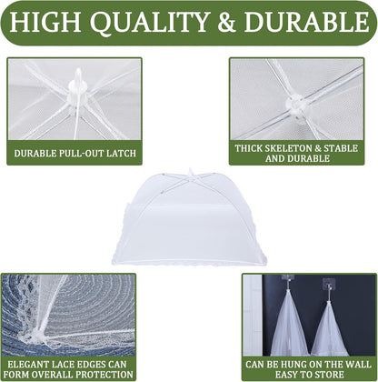 🚗 NUR HEUTE: 80 % RABATT ✨ 🧺  Hosday® Foldable Mesh Food Cover — Keep Bugs Out & Freshness In 🌿✨