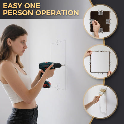 🔥LAST DAY 49% OFF - 🛠️🔩Hosday® Drywall Repair Clips Kit - No-Stud Wall Patch Support