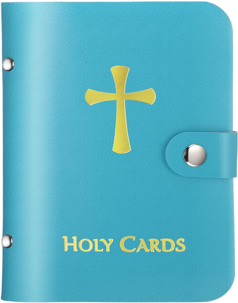 🚗 NUR HEUTE: 50 % RABATT ✨✝️ Hosday® Catholic Genuine Leather Holy Card Holder – Pocket Prayer Card Organizer with Snap Closure